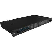 Excel Enbeam 24 Way Singlemode Fibre Optic Panel 6 LC Duplex (12 Fibre) Blue